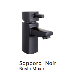 iCladd Sapporo Noir Basin Mixer & Waste